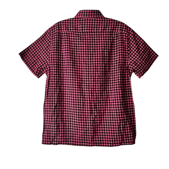 Marc by Marc Jacobs Men's Short Sleeve Plaid Button Up Shirt XS in Pink NWT - Picture 2 of 5